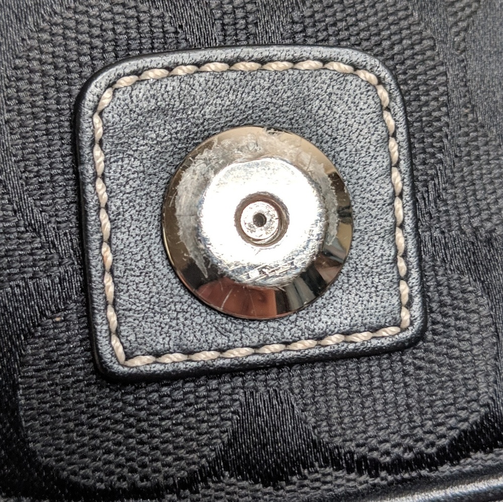 Coach Black Mini Hobo Bag Signature Print Pattern - Picture 3 of 7